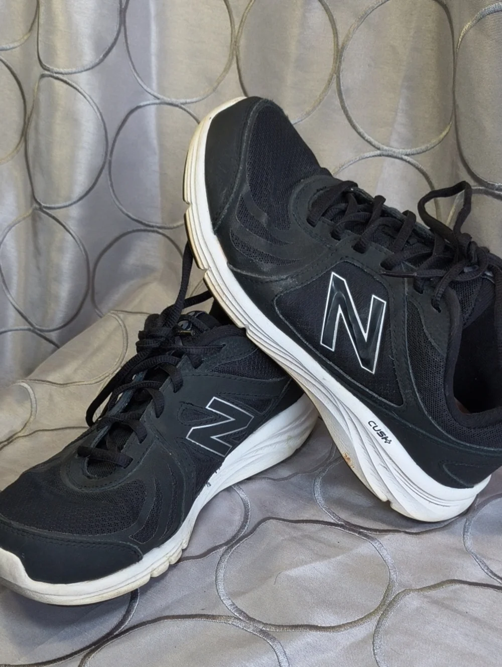 New Balance Women’s Black and White CUSH+ Running Sneaker AB